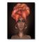 Designart - African American Woman with Turban V - Modern Canvas Wall Art Print